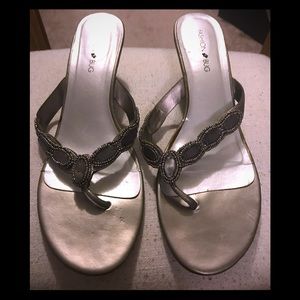 Silver sandals